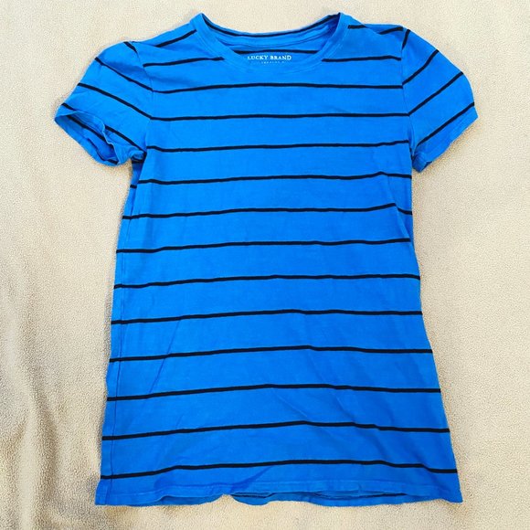 Lucky XS Blue striped t-shirt - Picture 2 of 6
